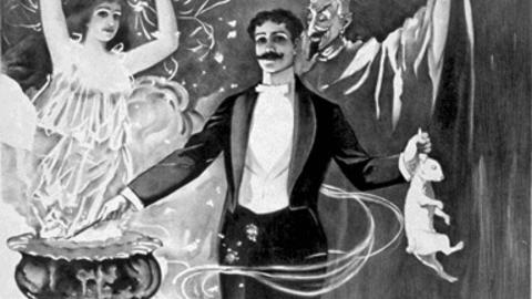 Illustration of a magician