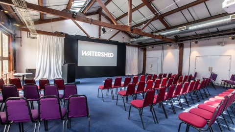 Photo of Waterside 3 in theatre set up.