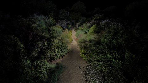 A beautiful photo of a British garden.