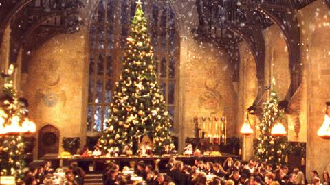 Harry Potter Christmas scene 