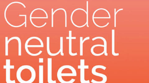 example of sign for gender neutral toilets