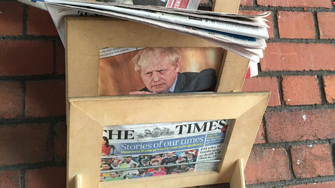 Newspapers still in the Café/Bar from the day we closed