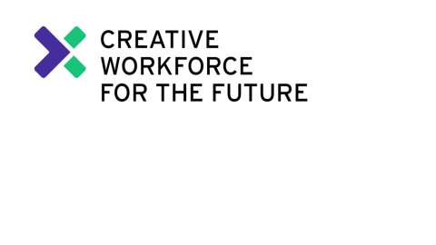 A simple word based logo that simply says Creative Workforce for the Future