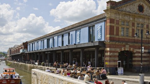 Exterior shot of Watershed Building and the harbourside