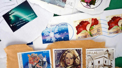 pictures of different European stamps