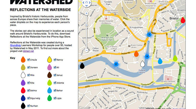 Memories and Mediascapes harbourside map