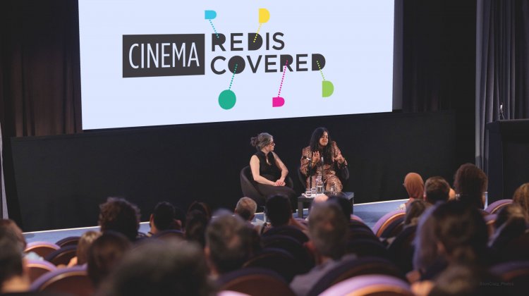 Photo of a discussion taking place in Watershed cinema