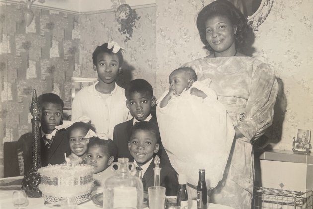 A photo of a family from First Born Second: Voices of the Children of the Windrush Era
