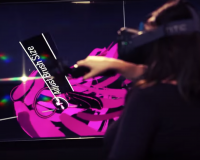 Artist paints with TiltBrush at VR Graffiti Jam