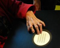 Elizabeth testing a prototype of Canute - Photograph by Nic Marshall
