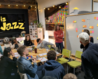 Image of group of people in the Pervasive Media Studio