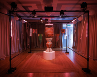An image of the exhibition The Knot Makers in situ. 