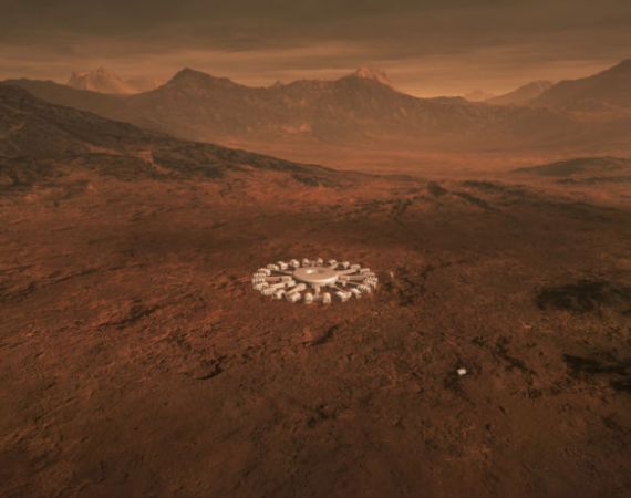 Concept design for Building A Martian House by Hugh Broughton Architects