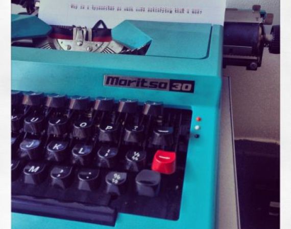 Why is a typewriter so much more satisfying than a mac?