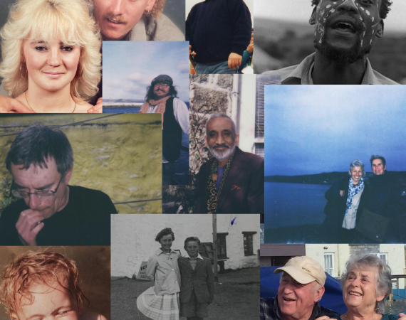 a collage of different people