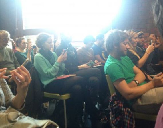 lunchtime talk audience