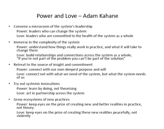 Love and Powe, Adam Kahane