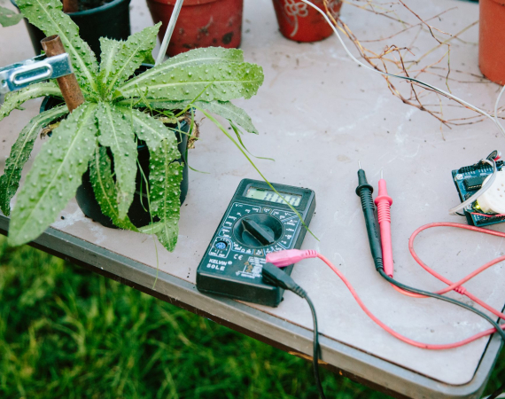 Garden Lab Whispers Grow, Knowle West Media Centre. Mud battery workshops. Photography by Ibi Feher.