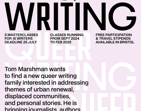 Queer Writing text on pink background