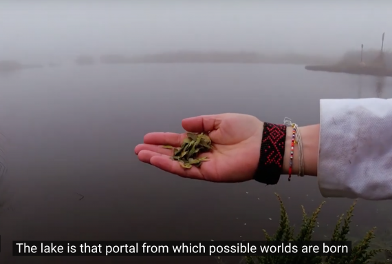 Video still from the word 'Siwa' - Comunidad Muisca CONA, Bogota, Colombia