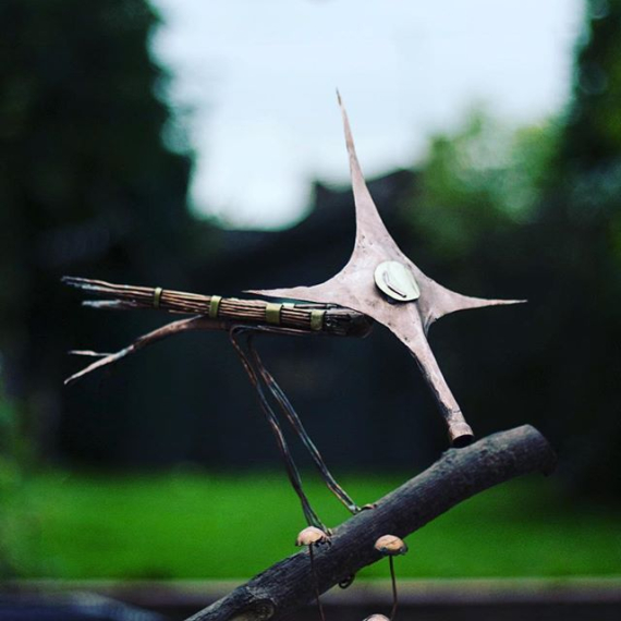 Brass sculpture of bird from Foramina