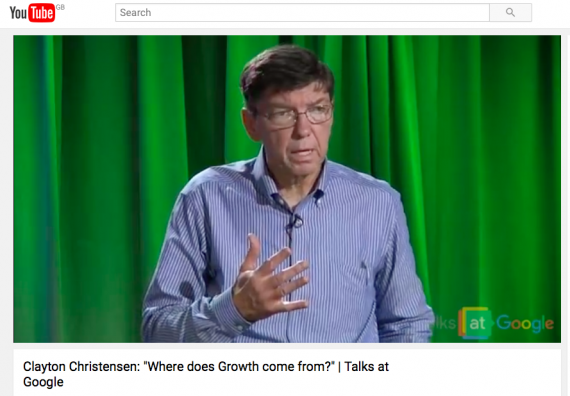 Clayton Christensen: &quot;Where does Growth come from?&quot; | Talks at Google