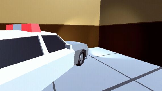 Image of a police car in a video game