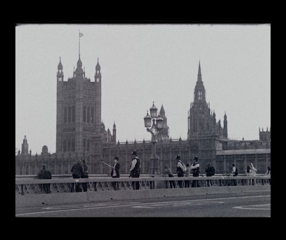Black and white image of Westminster